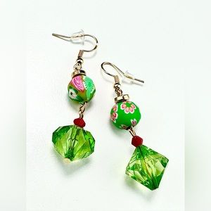 Floral Holiday princess earrings